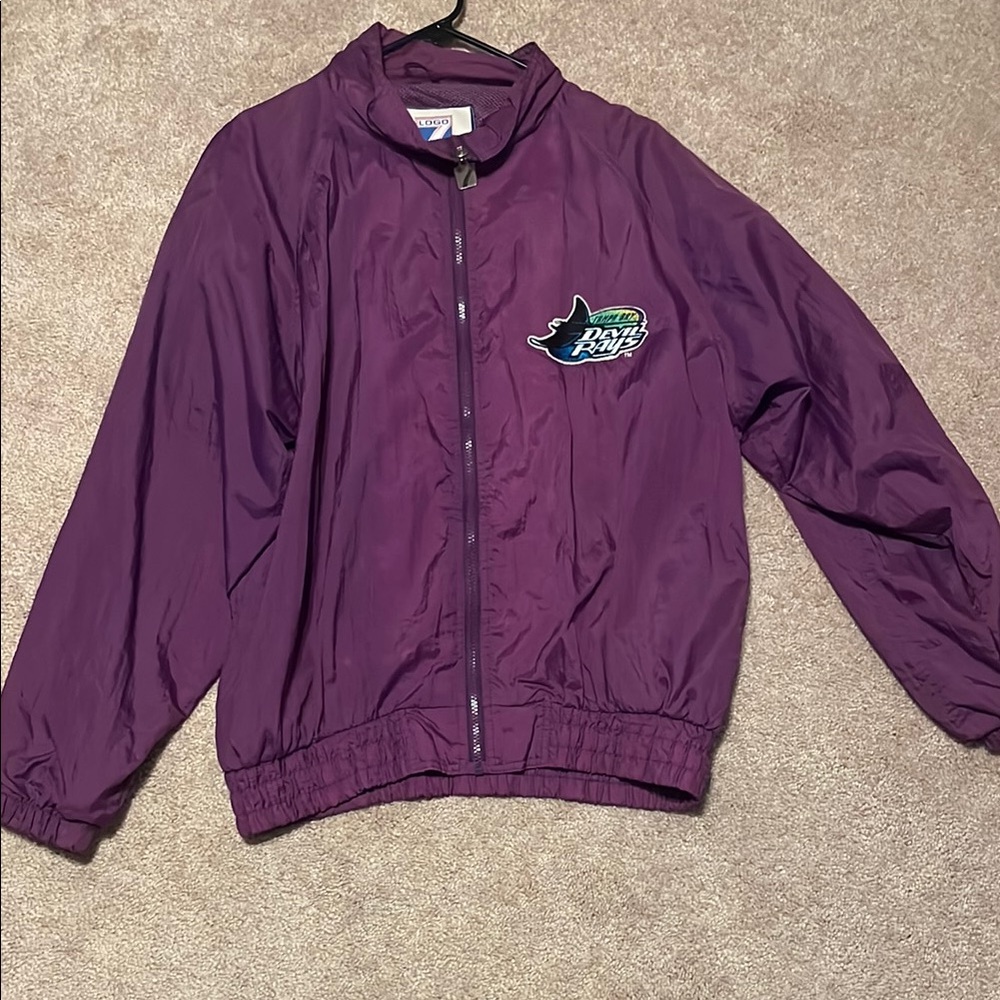 Vintage Devil Rays Purple Windbreaker Jacket
